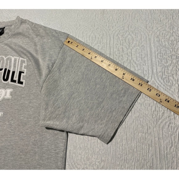 Southpole Mens Graphic T-Shirt XXL Gray Y2K Streetwear Authentic 1991 Tee - Picture 7 of 7